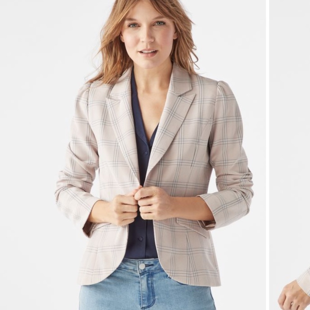 NWT Feminine Plaid Blazer